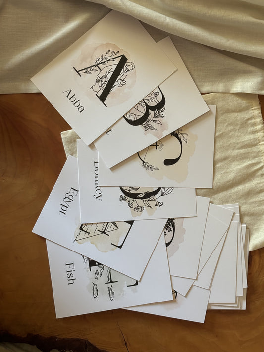 Biblical ABC Scripture Flashcards